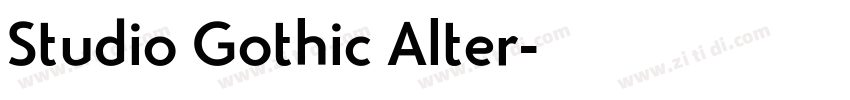 Studio Gothic Alter字体转换